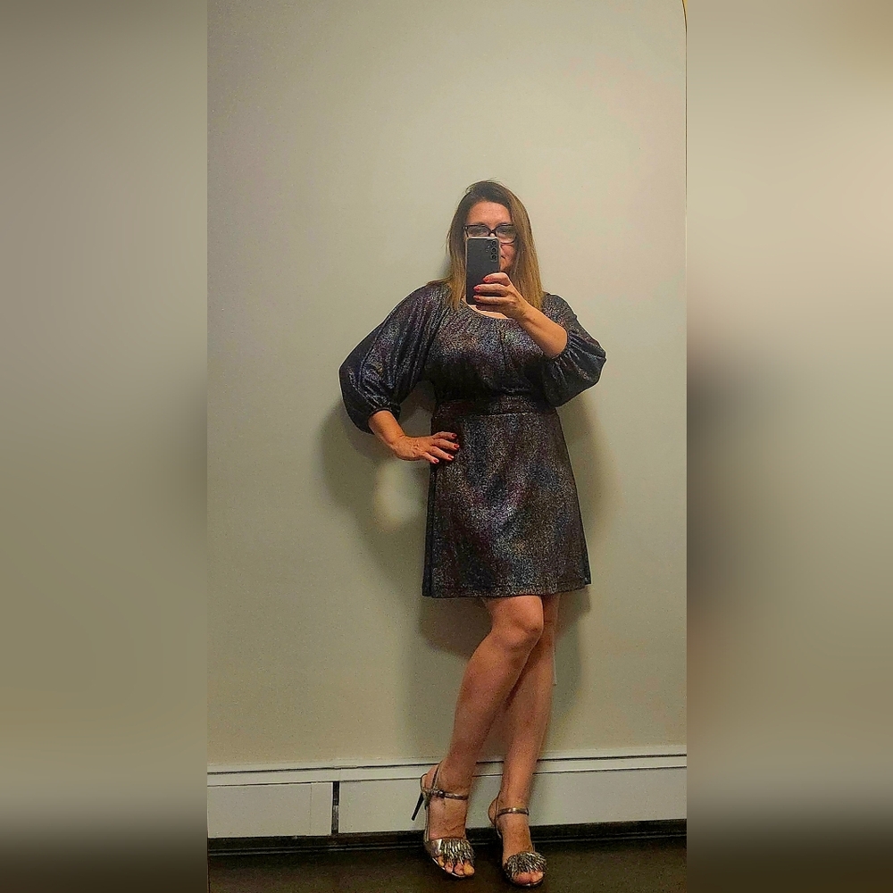 mark. by Avon Metallic Shimmer Tunic Dress    Size M
